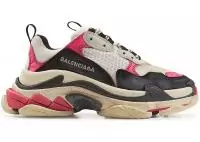 balenciaga chaussure homme daim black pink brown